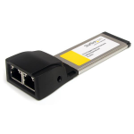 StarTech.com Twee-poort ExpressCard Gigabit Laptop Ethernet Netwerkkaart Adapter