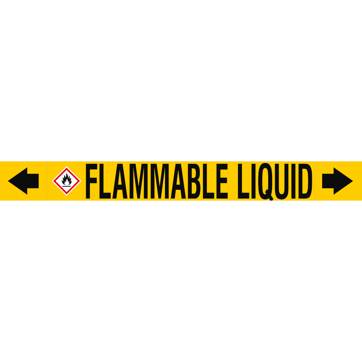 Brady ASMEPM-100X920MM-FLAMMABLE LIQUID self-adhesive label Rectangle Permanent Multicolour 1 pc(s)