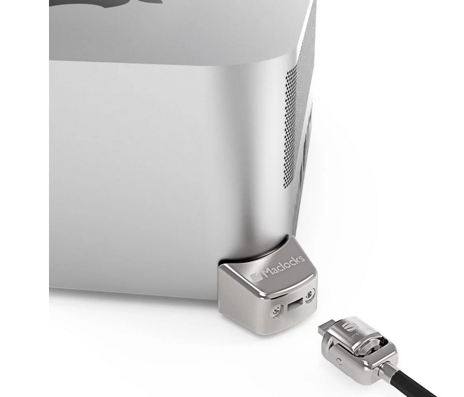 Image of Compulocks Mac Studio Ledge Lock Adapter Silver