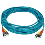 Monoprice 6414 InfiniBand/fibre optic cable 393.7" (10 m) 2x ST OFNR Aqua color