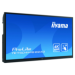 iiyama TE7504MIS-B2AG Signage Display Interactive flat panel 190.5 cm (75") IPS Wi-Fi 350 cd/m² 4K Ultra HD Black Touchscreen Built-in processor Android