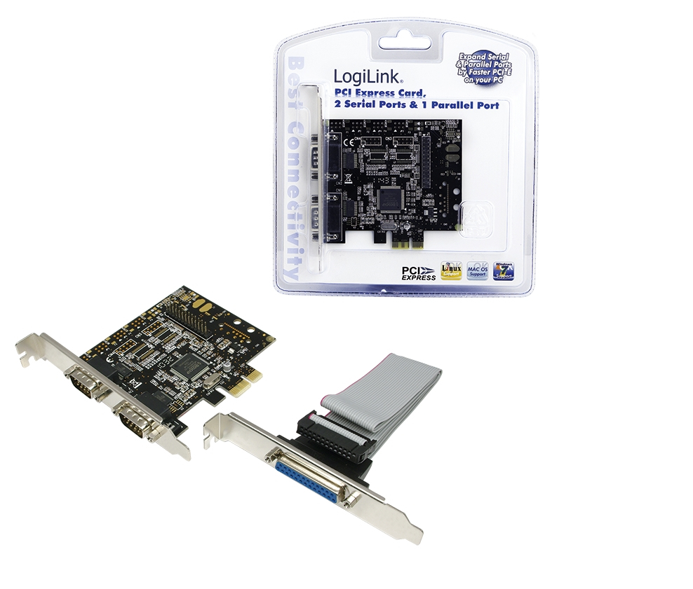 Photos - Network Card LogiLink PC0033 interface cards/adapter Internal Parallel, Serial 