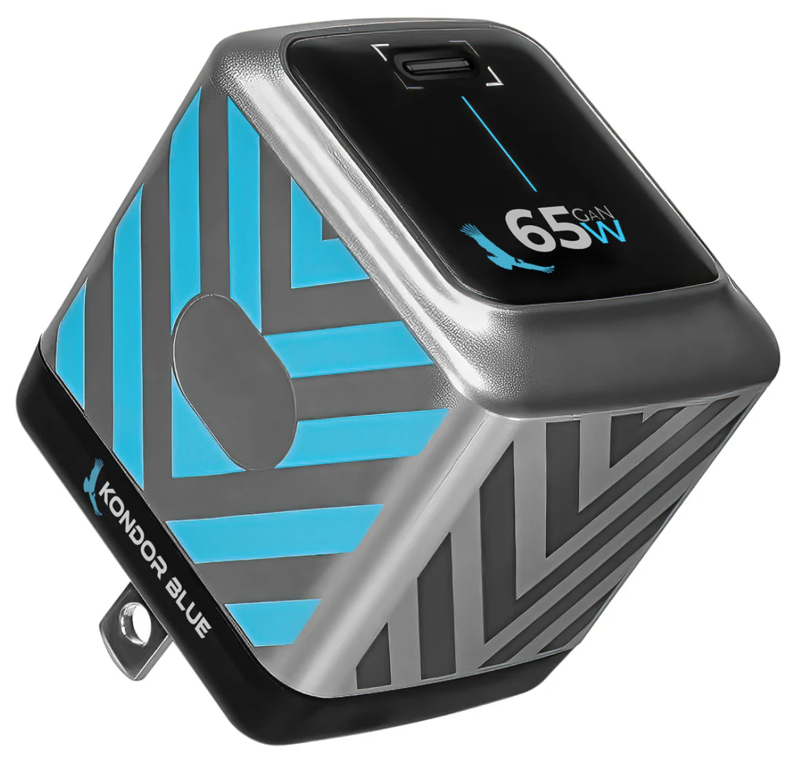 Kondor Blue KB-65PD-WCB Universal Black, Blue, Grey AC Fast charging Indoor