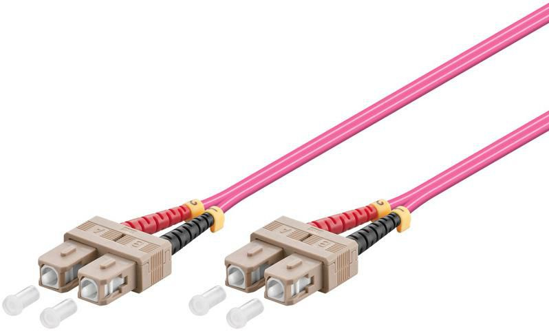 Image of Microconnect FIB222002-4 fibre optic cable 2 m SC OM4 Violet