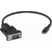 Vision TC-USBCSER/BL cable de serie Negro RS-232 USB-C