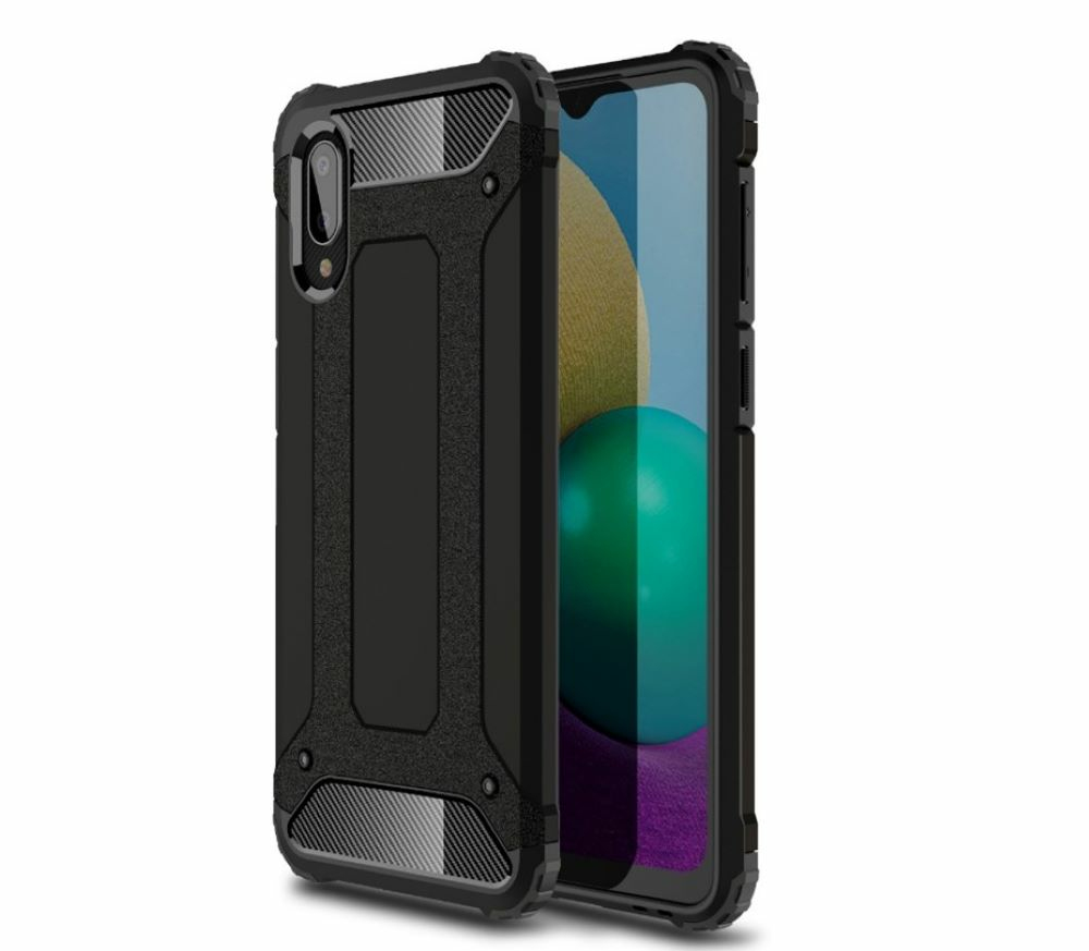 JLC Samsung A02 Military Case- Black