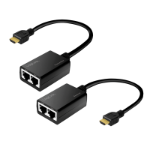 LogiLink HDMI extender set over LAN, 30 m, 1080p/60 Hz, Pigtail, 0.3 m
