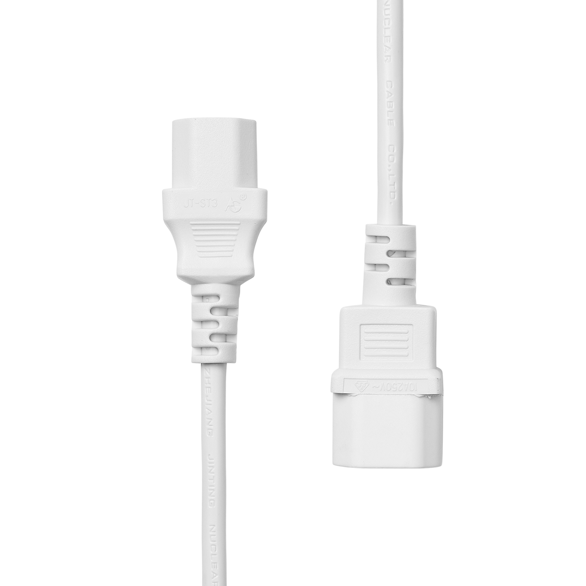 Image of ProXtend C13 to C14 Power Extension Cable, White 2m