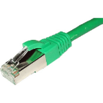 Cablenet 2m Cat6a RJ45 Green S/FTP LSOH 26AWG Snagless Booted Patch Lead