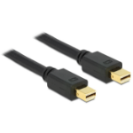 DeLOCK 83474 DisplayPort cable 1.5 m Mini DisplayPort Black