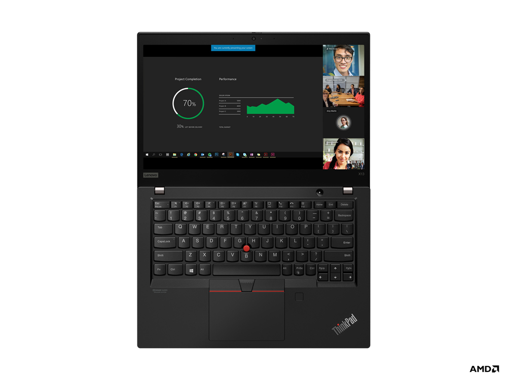 Lenovo ThinkPad X13 Laptop 33.8 cm (13.3") Full HD AMD Ryzen 5 PRO 4650U 8 GB DDR4-SDRAM 256 GB SSD Wi-Fi 6 (802.11ax) Windows 10 Pro Black