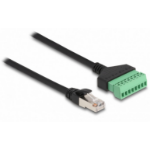 DeLOCK RJ45 Cable Cat.6 plug to Terminal Block Adapter 30 cm 2-part
