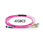 ATGBICS MTP Female-6 LC Duplex 12 Fibres OM4 50/125 Multimode Breakout Cable, Type B, LSZH 2.0, 1m