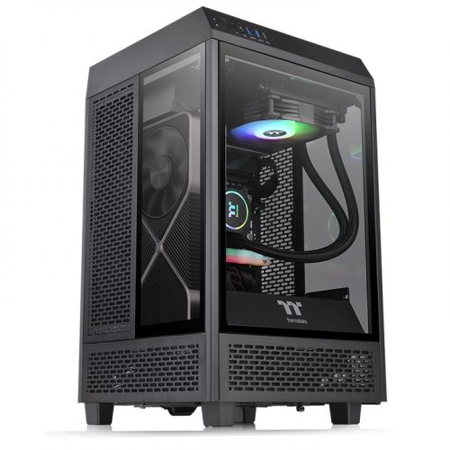Image of Thermaltake The Tower 100 Mini Tower Black