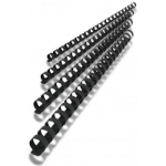 GBC PLASTIC BINDING COMB 21 LOOP 8MM PACK 25 BLACK