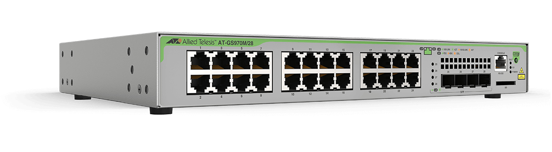 Image of Allied Telesis AT-GS970M/28-30 network switch Managed L3 Gigabit...