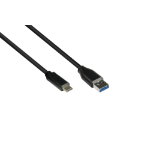 Alcasa GC-M0130 USB-kabel USB 3.2 Gen 1 (3.1 Gen 1) 5 m USB A USB C Zwart