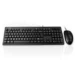 Accuratus Aqua Keyboard and 3331 medical mouse bundle - Black