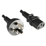 Microconnect PE150418 power cable Black 1.8 m Power plug type I C13 coupler