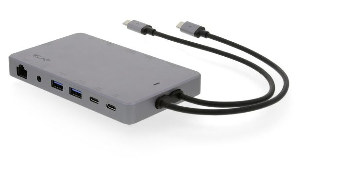 20416 LMP Display Dock 2 - Wired - USB 3.2 Gen 1 (3.1 Gen 1) Type-C - 100 W - 3.5 mm - 10,100,1000 Mbit/s - Grey