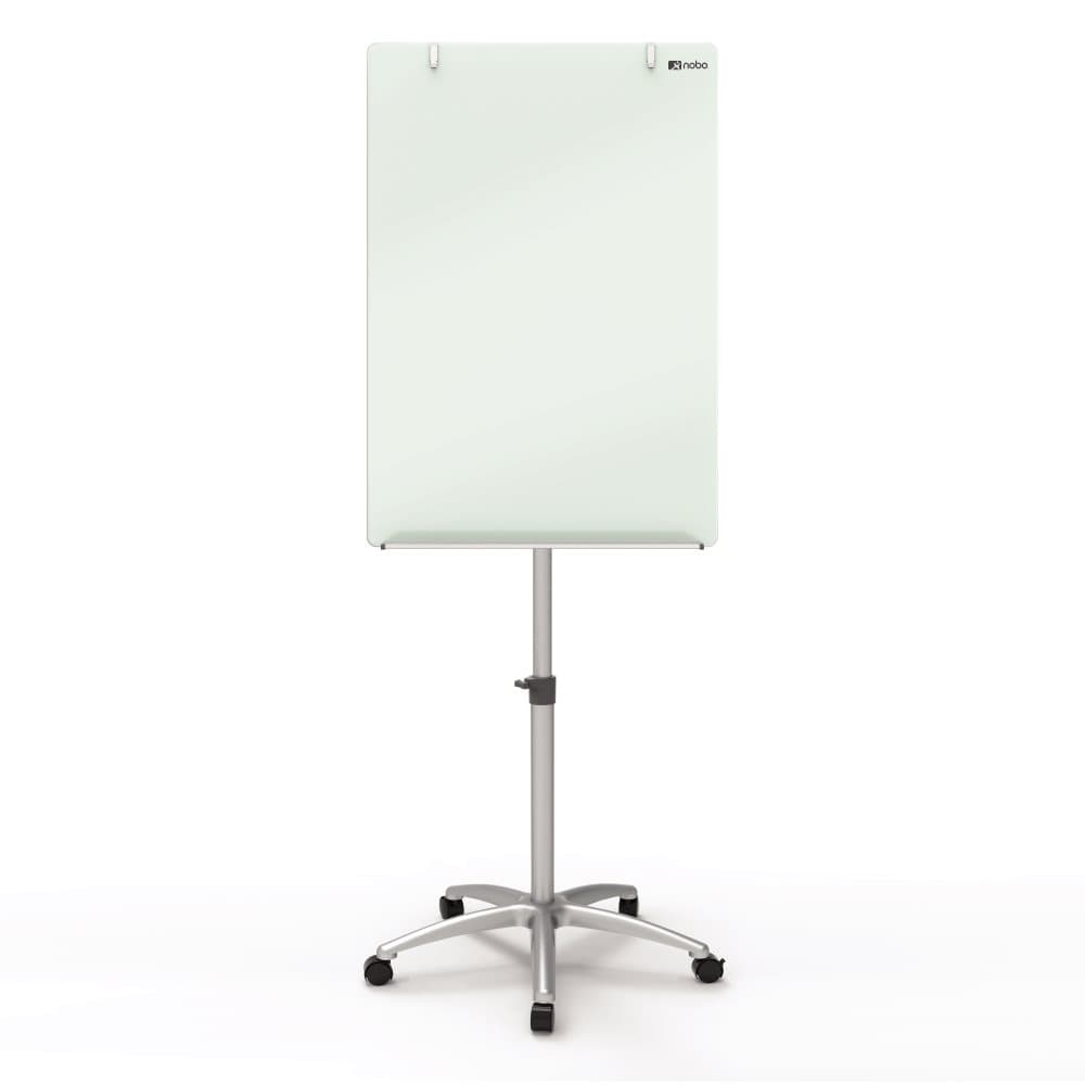 Nobo Glass Mobile Easel Brilliant White