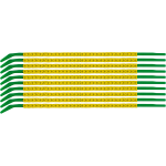 Brady SCNG-09-GRS cable marker Black, Yellow Nylon 300 pc(s)