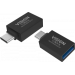 Vision TC-USBC3A/BL cambiador de género para cable USB C USB 3.0 A Negro