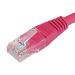 Cablenet 0.5m Cat5e RJ45 Pink U/UTP PVC 24AWG Flush Moulded Booted Patch Lead