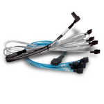 Broadcom 05-50065-00 Serial Attached SCSI (SAS) cable 0.5 m Black, Blue, Silver