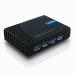 Vantec UGT-MH430U3 interface hub 5000 Mbit/s Black