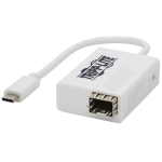 Tripp Lite U436-1G-SFP USB-C 3.1 to Fiber Optic Gigabit Ethernet Adapter, Open SFP Port for Singlemode/Multimode, 1310 nm, LC