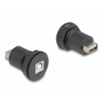 DeLOCK 66744 tussenstuk voor kabels USB 2.0 Type-B USB 2.0 Type-A Zwart