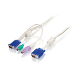 LevelOne 3m KVM Cable, VGA, PS/2, USB