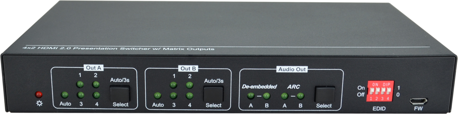 Vivolink VLHDMIMAT4X2RS matrix switcher Scaling matrix switcher 7.5 W