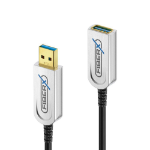 FiberX FX-I650-010 USB cable USB 3.2 Gen 1 (3.1 Gen 1) 10 m USB A Black, Silver