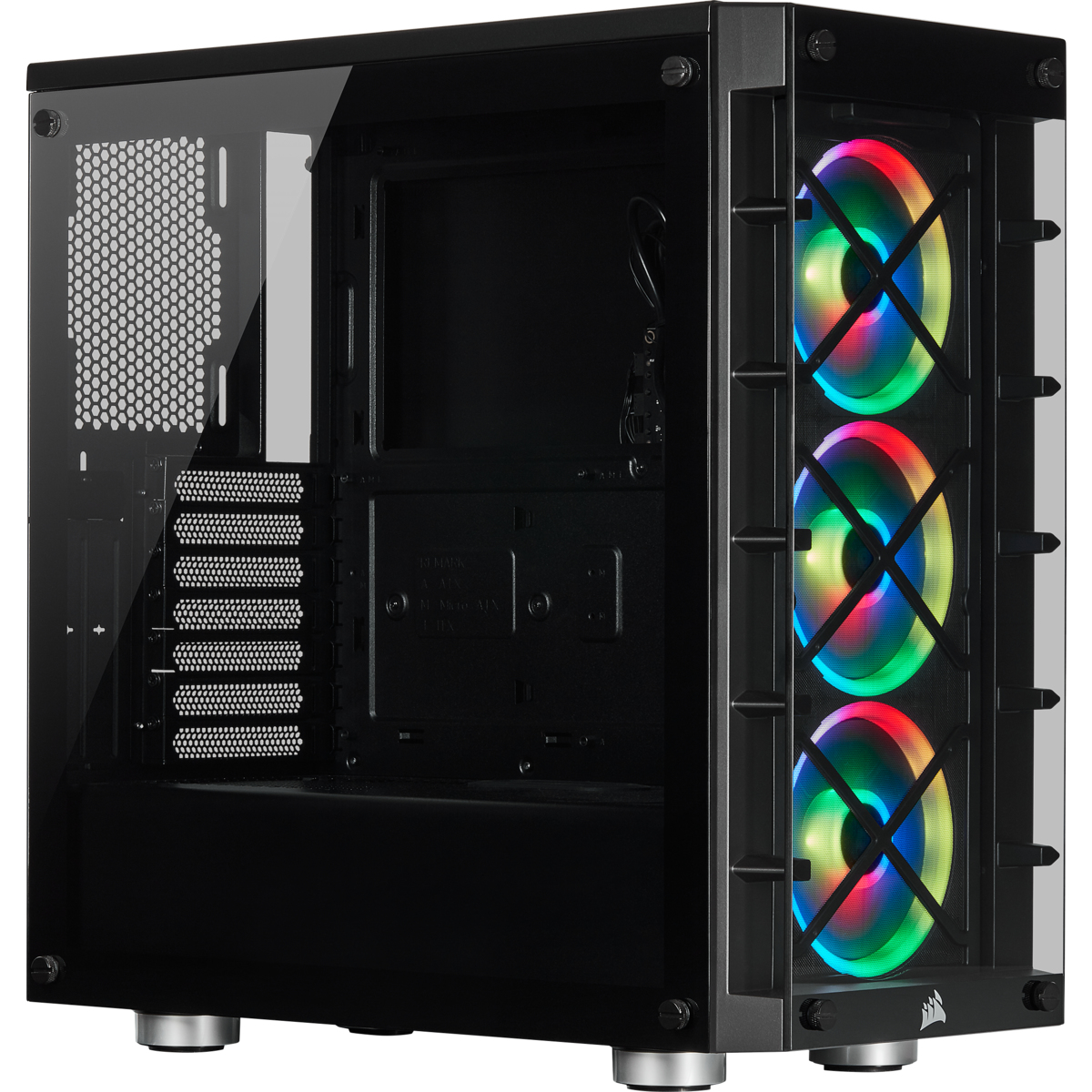 Image of Corsair iCUE 465X RGB Midi Tower Black