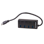 Akyga AK-AD-33 interface hub USB 3.2 Gen 1 (3.1 Gen 1) Type-A 500 Mbit/s Black