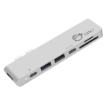 Siig JU-TB0412-S1 interface hub USB 3.2 Gen 1 (3.1 Gen 1) Type-C 40000 Mbit/s Silver