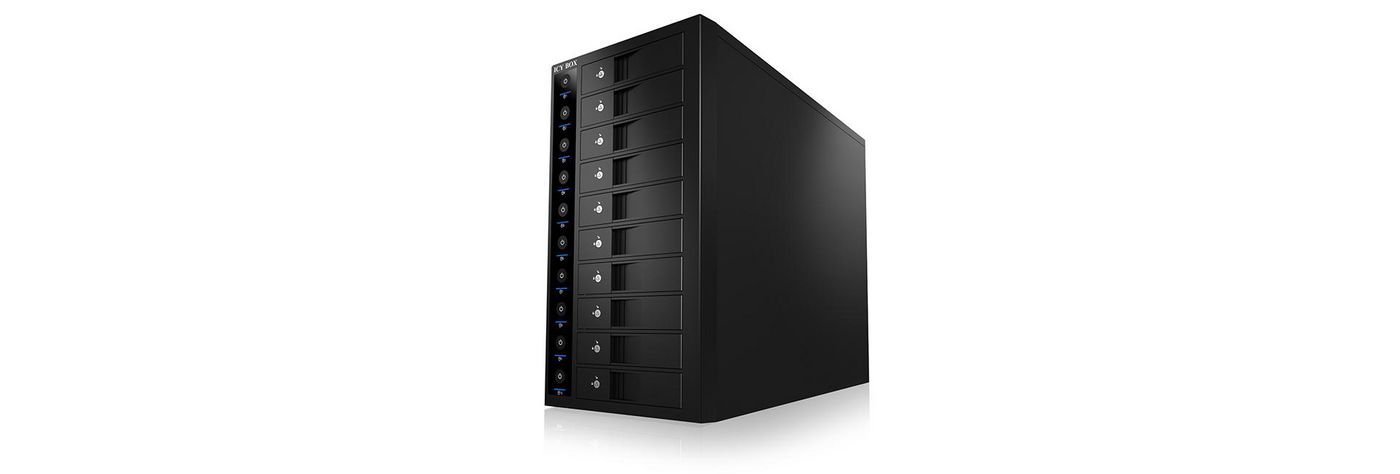 Image of ICY BOX IB-3810U3 disk array Black