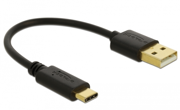 EU Product - USB Ladekabel Typ-A zu USB Type-C 15 cm thumbnail