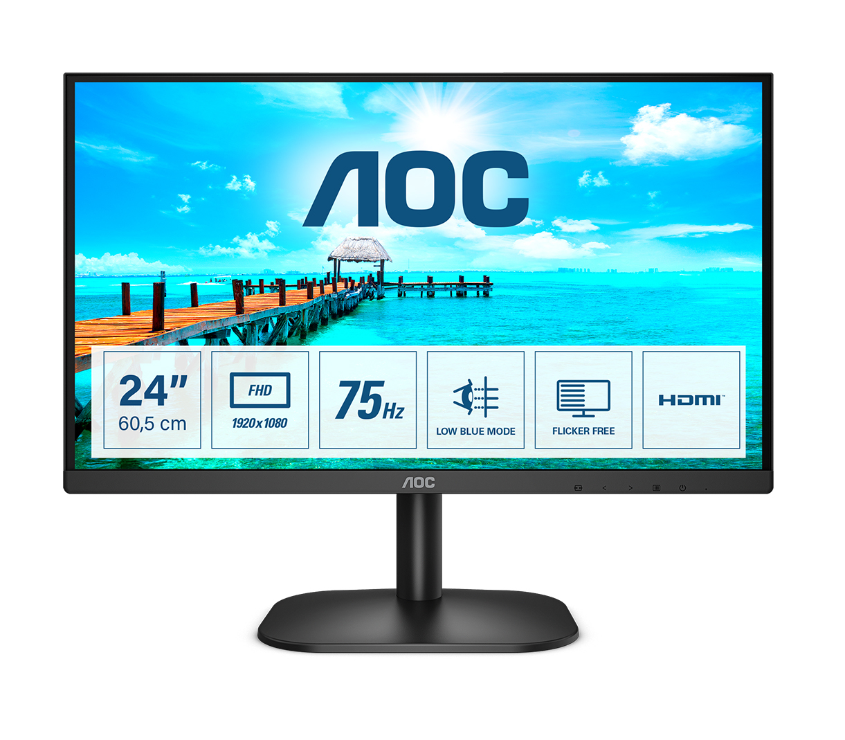Image of AOC B2 24B2XHM2 computer monitor 60.5 cm (23.8") 1920 x 1080...