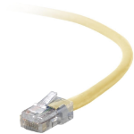 Belkin Cat5e, 8ft, 1 x RJ-45, 1 x RJ-45, Yellow networking cable 95.7" (2.43 m)