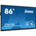 iiyama TE8612MIS-B2AG Signage Display Digital A-board 2.18 m (86") LED Wi-Fi 400 cd/m² 4K Ultra HD Black Touchscreen Built-in processor Android 24/7