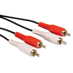 ROLINE Cinch Extension Cable, 2x RCA M-M 5 m