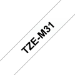 Brother TZE-M31 cinta para impresora de etiquetas Negro sobre transparente