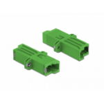 DeLOCK Optic Fiber Coupler E2000 Simplex female to Simplex female Single-mode green