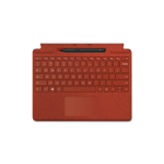 Microsoft Surface Typecover Alcantara with pen storage/ With pen Poppy Red Pro 8 & X & 9