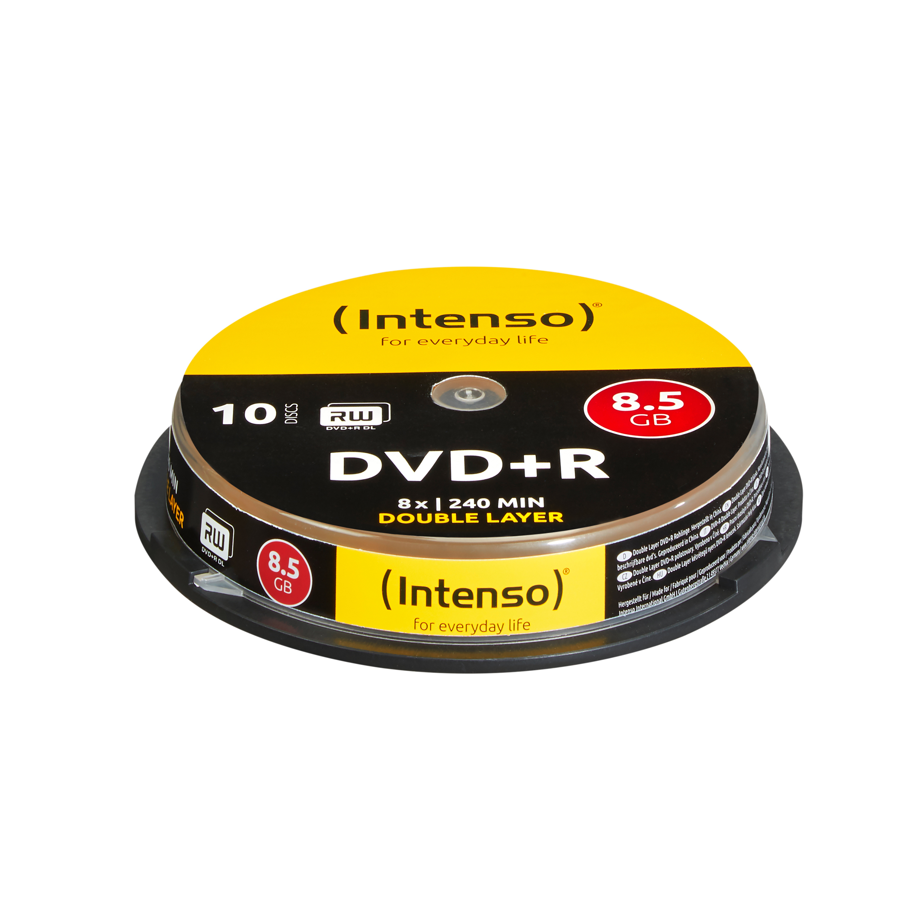 Image of Intenso DVD+R 8.5GB, DL, 8x DVD+R DL 10 pc(s)
