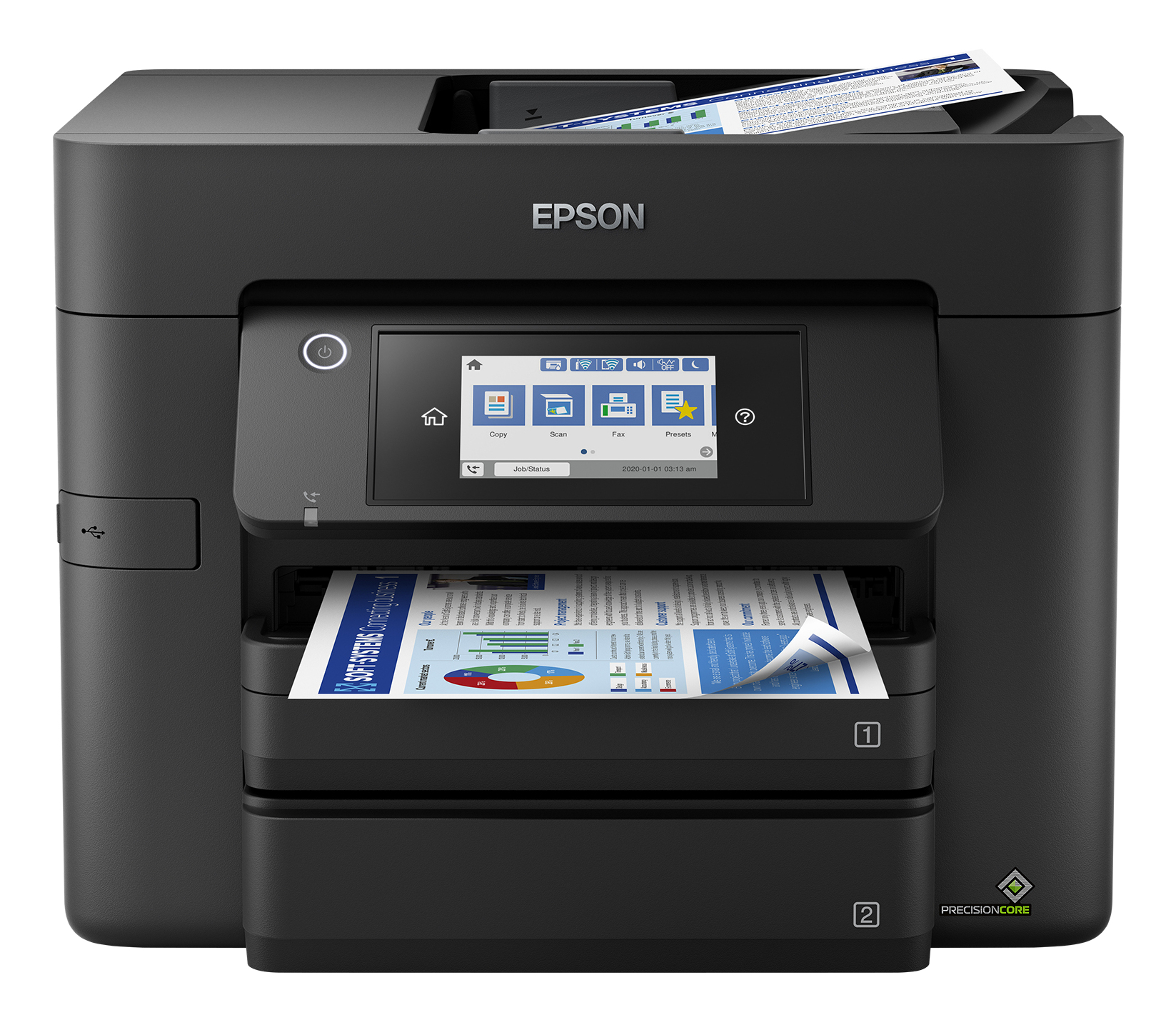 Epson Black Workforce Pro Wf-4830Dtwf Inkjet A4 4800 X 2400 Dpi 36 Ppm Wi-Fi