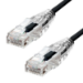 ProXtend Ultra Slim CAT6A U/UTP CU LSZH Ethernet Cable Black 1M